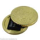 Hollow Spy Coin Micro SD Card Covert 50 Cent Half Euro