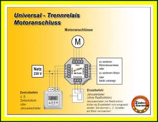 2x Rolladen Relais f. Jalousiemotor Rollomotor Antrieb  