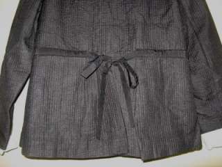   Womens black silk Cotton quilted jacket plus size XL1X 2X 3X  