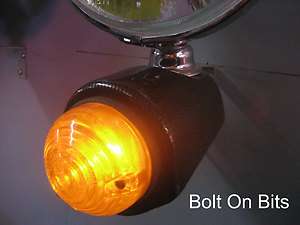   Carbon Amber Indicator Light Pods Caterham Westfield DAX Locost Seven