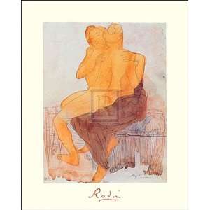  Couple Saphique Assis by Auguste Rodin 16x20 Kitchen 