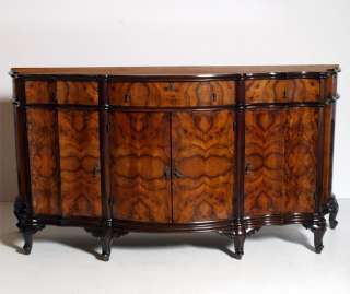 CREDENZA BOMBATA BAROCCO VENEZIANO NOCE RADICA   MA I54  