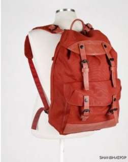 Canvas Rucksack Backpack Japanese Retro Bag Book Red  