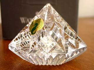Waterford Crystal DIAMOND Sculpture   Paperweight NEW  