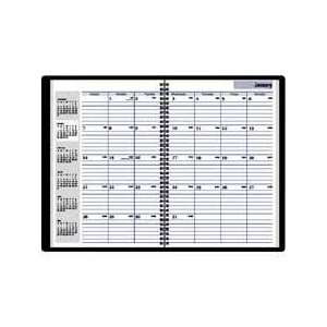  DayMinder Premiere SK200   Recycled Monthly Planner, Black 