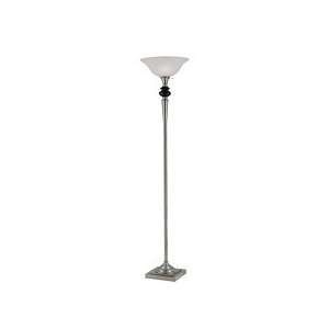  Lite Source LS 81086 Stasia Torchiere Lamp, Polished Steel 