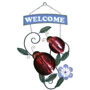  Link Direct J10802/2 UPS Metal Ladybug Welcome Sign