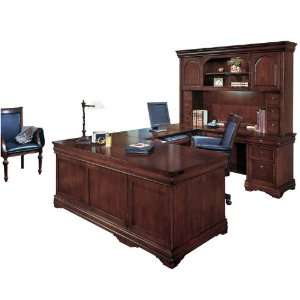  DMI Furniture U Desk Right with Hutch