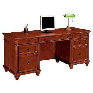  DMi Antigua Wood Kneehole Credenza in Cherry Office 