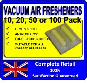 VACUUM FRESH FRESHENER HOOVER BAG CLEANER LEMON AIR UK  