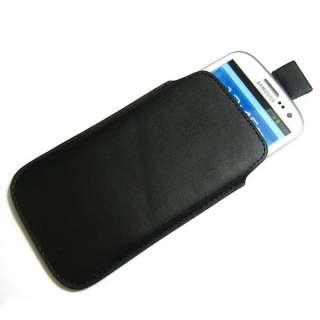   Pull Up Leather Case Pouch Bag For HTC One X One S One V Sensation XL