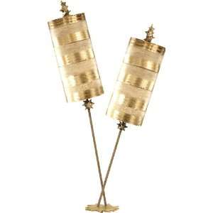 Flambeau Lighting TA1030 Tan and Gold Nettle Luxe Contemporary 