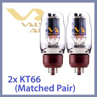 2x NEW Valve Art KT66 Vacuum Tubes, Matched Pair TESTED  
