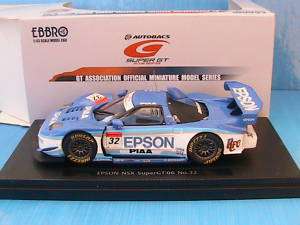   HONDA SUPER GT 500 #32 EPSON NSX 2005 EBBRO 1/43 BLUE