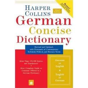  Collins German Concise Dictionary, 3e (HarperCollins 