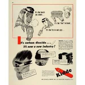 1943 Ad Walter Kidde Compressed Carbon Dioxide Cylinders WWII War 