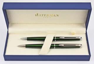 Waterman Hemisphere Ballpoint Pen & Pencil Set Green  