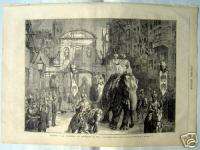   Gravure   LONDON   Temple bar   Lord   Elephant   1876