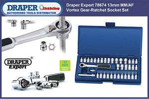 Draper 78674 Expert 13mm Vortex Socket Set MM/AF 37pc  