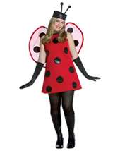 Womans Plus Size Lady Bug Costume