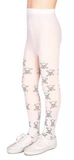 Girls Black Glitter Skull Tights   Stockings, Pantyhose and Tights