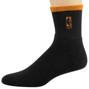  NBA Black Orange Stripe Logoman Ankle Socks Sports 