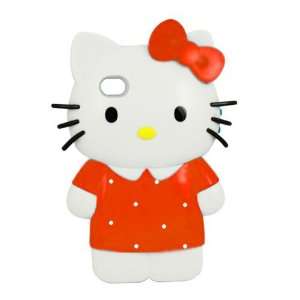  NEW HELLO KITTY 3D Doll Hard Case for iPhone 4 4S   Red 