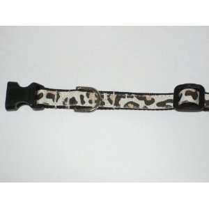  Xsmall Leopard Print Dog and Cat Collar 1/2 Wide 