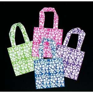  Poly Nonwoven Fabric Hibiscus Print Tote Bags (1 ct) (1 
