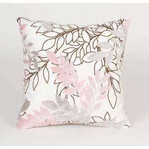  Zoe Velvet Leaf Print Pillow by Glenna Jean