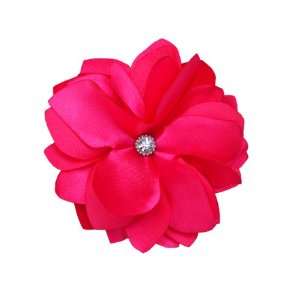  NEW Bright Hot Pink Flower Hair Clip/brooch Beauty