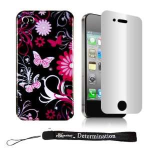  Cool Pink Butterfly Print Premium Hard Design Crystal Case 