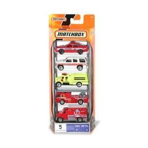  Matchbox Vehicle 5 PackFire Chief Toys & Games