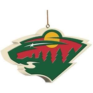  Minnesota Wild NHL Team Logo Tree Ornament Sports 