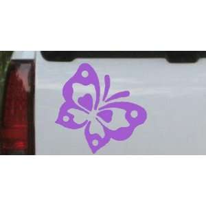 6in X 6in Purple    Butterfly Butterflies Car Window Wall Laptop Decal 