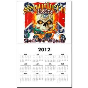  Calendar Print w Current Year Southern Motorcycle Rider Hell 