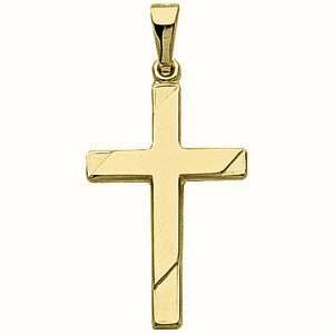   14kt Two Tone Gold Cross Pendant 24x16mm/14kt two tone gold Jewelry