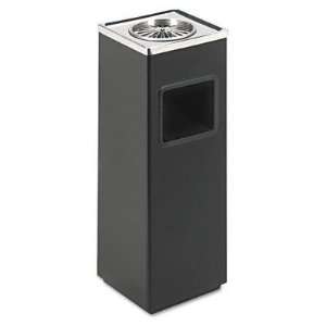  Safco® Ash `N Trash Sandless Urn, Square, Stainless Steel 