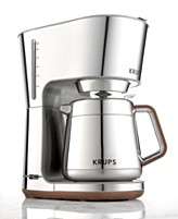 Krups KT600 Coffee Machine, Silver Art 10 Cup