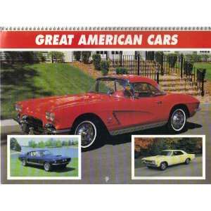GREAT AMERICAN CARS 1998 CLASSIC CARS 12 MONTH CALENDAR GARY D 