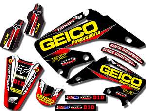 2010 2011 CRF 250R GRAPHICS HONDA CRF250R 250 R GEICO  