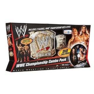   Edge & John Cena Action Figures, Championship Belt & DVD by Mattel