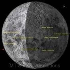3D Virtual Moon Atlas Lunar Chart Software XP Vista  