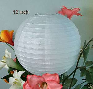 6x white paper lanterns Lamp Shades size 12  