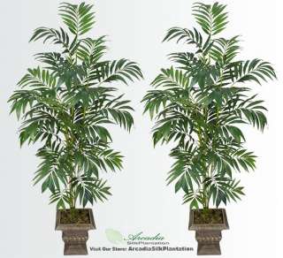 TWO 6 Bamboo Palm Artificial Tree Silk Plant 161  