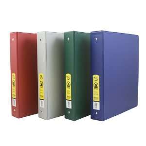  BAZIC PVC 3 Ring Binder with 2 Pockets, 2 Inch Office 