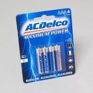  AC Delco 4 Pack AAA Batteries Electronics