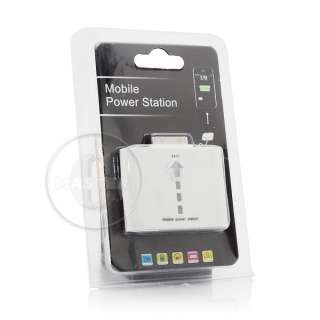 WHITE EZ PLUG IN TRAVEL BACKUP BATTERY CHARGER POWER iPHONE 3G 4 4G S 