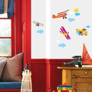 Aircrafts Nursery/Kids Room Wall Art Sticker Decals  