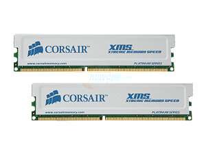 CORSAIR XMS 2GB (2 x 1GB) 184 Pin DDR SDRAM DDR 400 (PC 3200) Desktop 